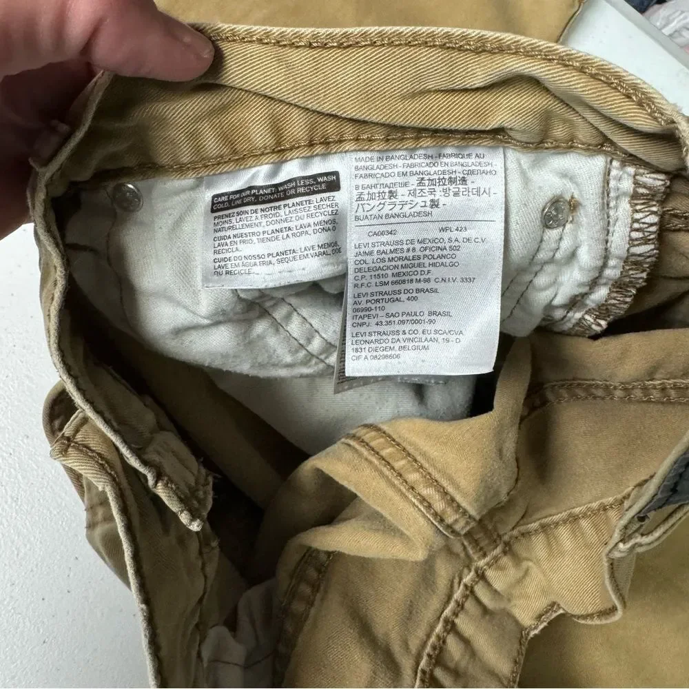 Levi's style 514 Size 38x30 Tan pants men’s 38 waist 30 length - Picture 4 of 5